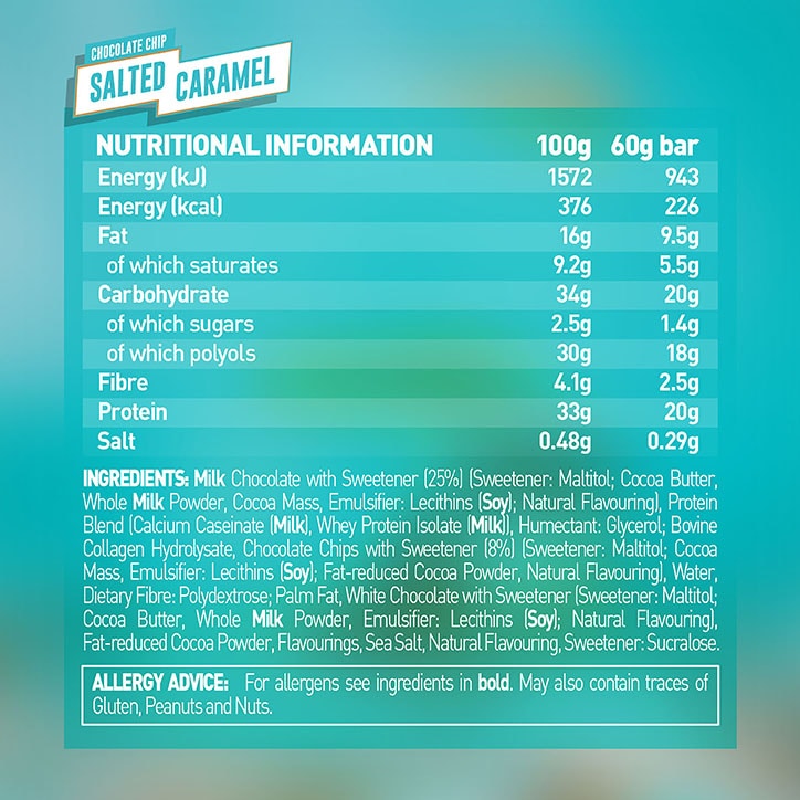 Grenade Choc Chip Salted Caramel Protein Bar 60g